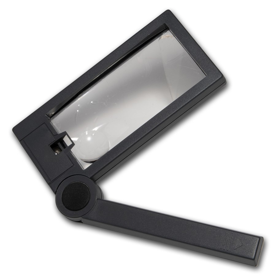 H.E. Harris & Co. Illuminated Folding Magnifier - 2x and 6x