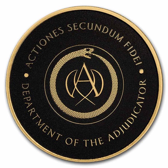 Buy John Wick 2 oz Silver Adjudicator Round (Gilded, Black) | APMEX