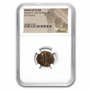 Kings of Elam AE Drachm Kamnaskires-Orodes NGC