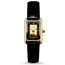 Ladies 1 gram Gold Credit Suisse Grained Leather Band Watch