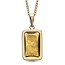 Ladies 1 gram Gold PAMP Suisse Fortuna Frame Necklace