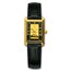 Ladies 1 gram Gold Pamp Suisse Grained Leather Band Watch