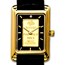 Ladies 1 gram Gold Pamp Suisse Grained Leather Band Watch