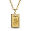 Ladies 1 gram Gold PAMP Suisse Pendant Necklace w/CZ