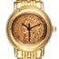Ladies Gold Tone Indian Head Penny Watch