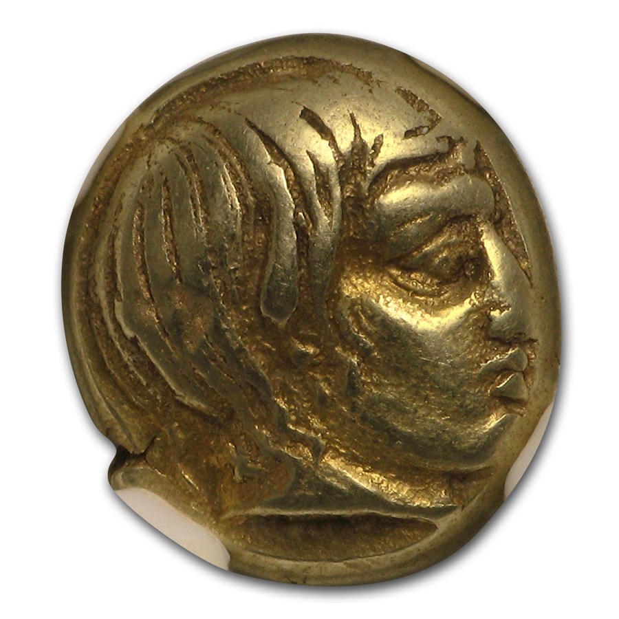 Buy Lesbos, Mytilene EL Hecte Aktaion/Gorgon (454-427 BC) XF NGC | APMEX