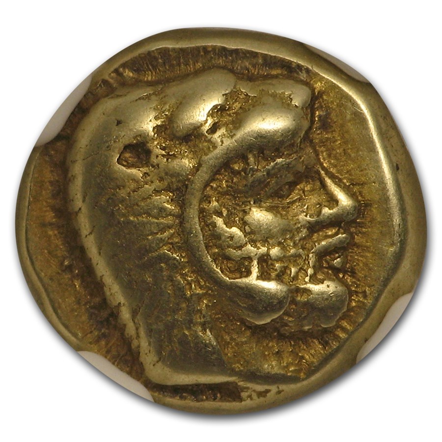 Buy Lesbos, Mytilene EL Hecte Heracles/Bull (478-455 BC) XF* NGC | APMEX