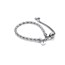 Leslie's Sterling Silver Diamond-cut Adjustable Bracelet