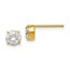 Leslies14K CZ Stud 5.0mm Earrings - 5 mm