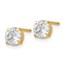 Leslies14K CZ Stud 5.0mm Earrings - 5 mm