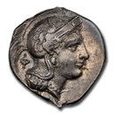 Lucania, Velia AR Didrachm (300-280 BC) AU NGC (Fine Style)