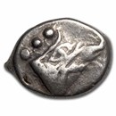 Lycia, Phaselis AR Silver Tetrobol Galley (5th Cent BC) VF
