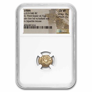 Buy Lydia Gold EL Third Stater (610-546 BC) Ch VF NGC | APMEX