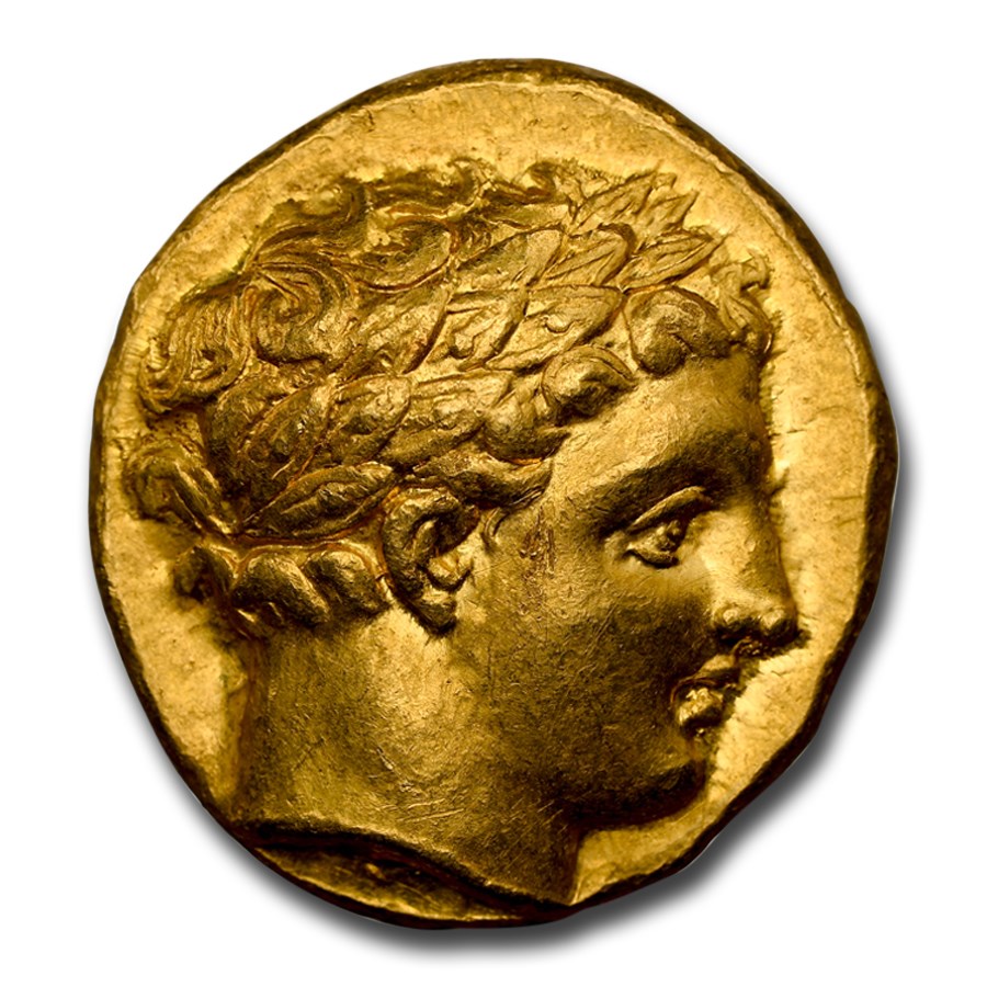 Macedonia Gold Stater of Philip II (359-336 BC) AU NGC