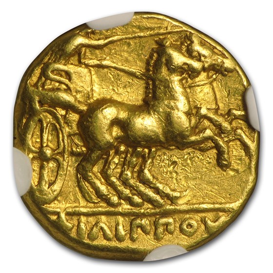 Buy Macedonia Gold Stater of Philip II (359-336 BC) Ch VF NGC | APMEX