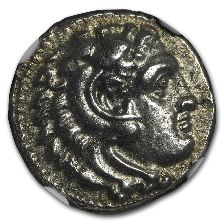 Buy Macedonian Alexander III Silver Drachm (336-323 BC) MS NGC | APMEX