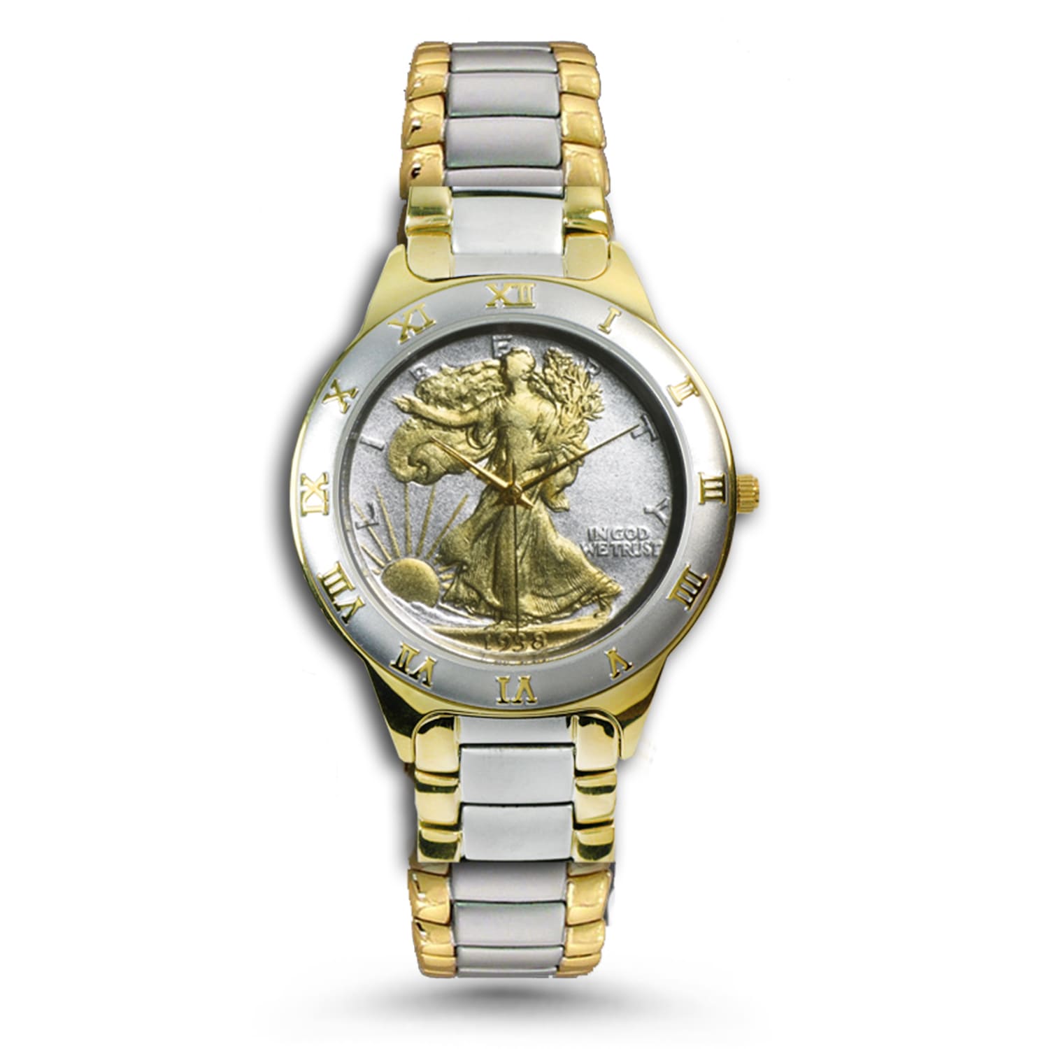 Fossil Statue of Liberty Watch Lady Liberty Wristwatch Vintage LE9513