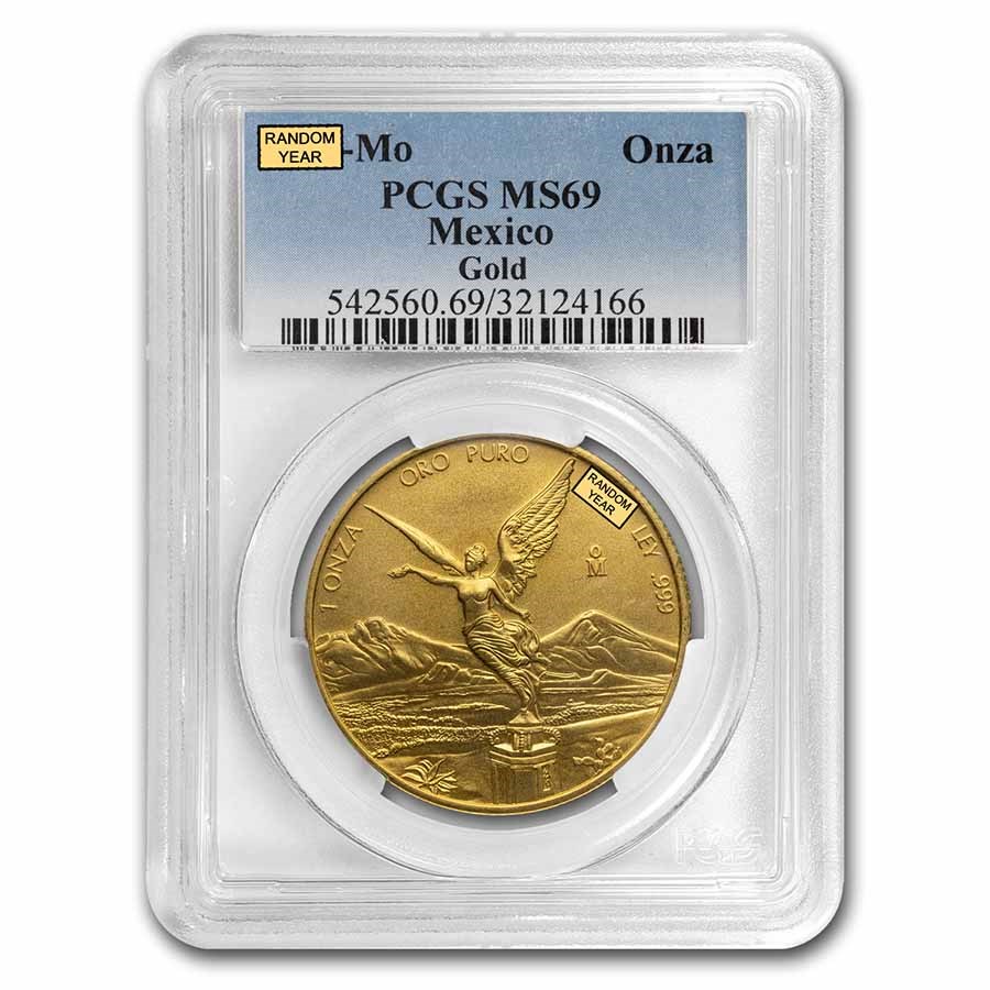 Mexico 1 oz Gold Libertad MS-69 PCGS (Random Year)