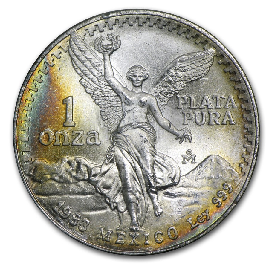 Buy Mexico 1 oz Silver Libertad (Beautiful Toning) | APMEX