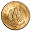 Mexico Gold 50 Pesos (Random) AU-BU