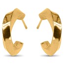 Nebü 24K Chunky Twist Hoop Earrings