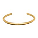 Nebü 24K Classic Ridged Bangle