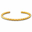 Nebü 24K Gold Twist Bullion Bangle