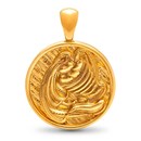 Nebü 24K Zodiac Pendant: Aquarius