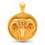 Nebü 24K Zodiac Pendant: Aries