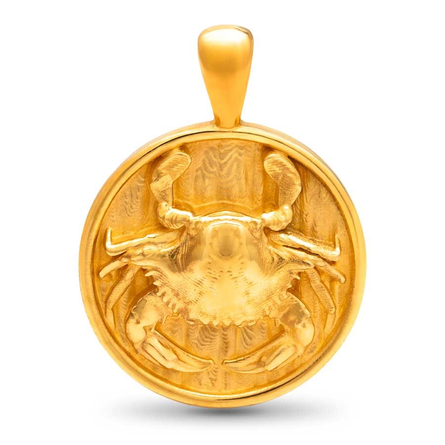 Nebü 24K Zodiac Pendant: Cancer