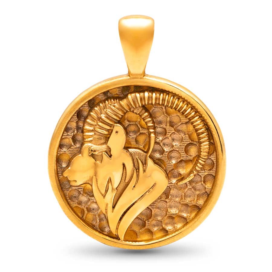 Nebü 24K Zodiac Pendant: Capricorn