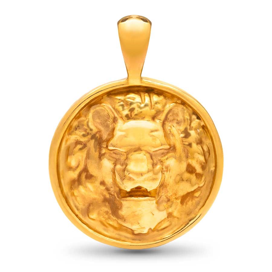 Nebü 24K Zodiac Pendant: Leo