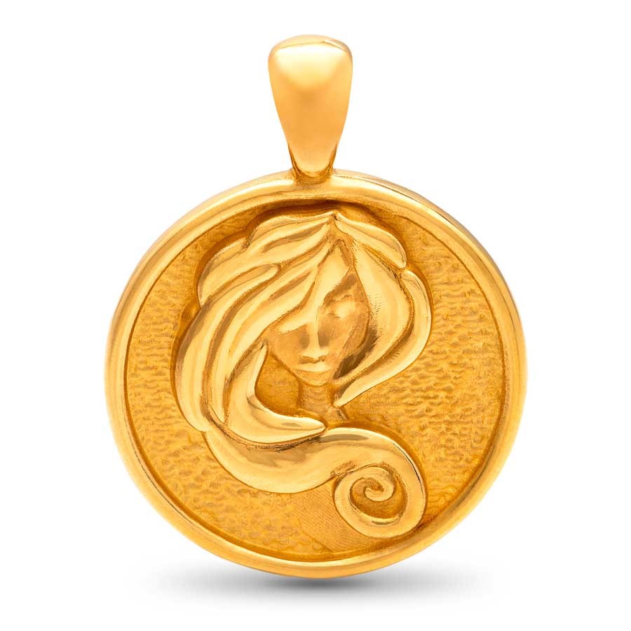 Nebü 24K Zodiac Pendant: Virgo