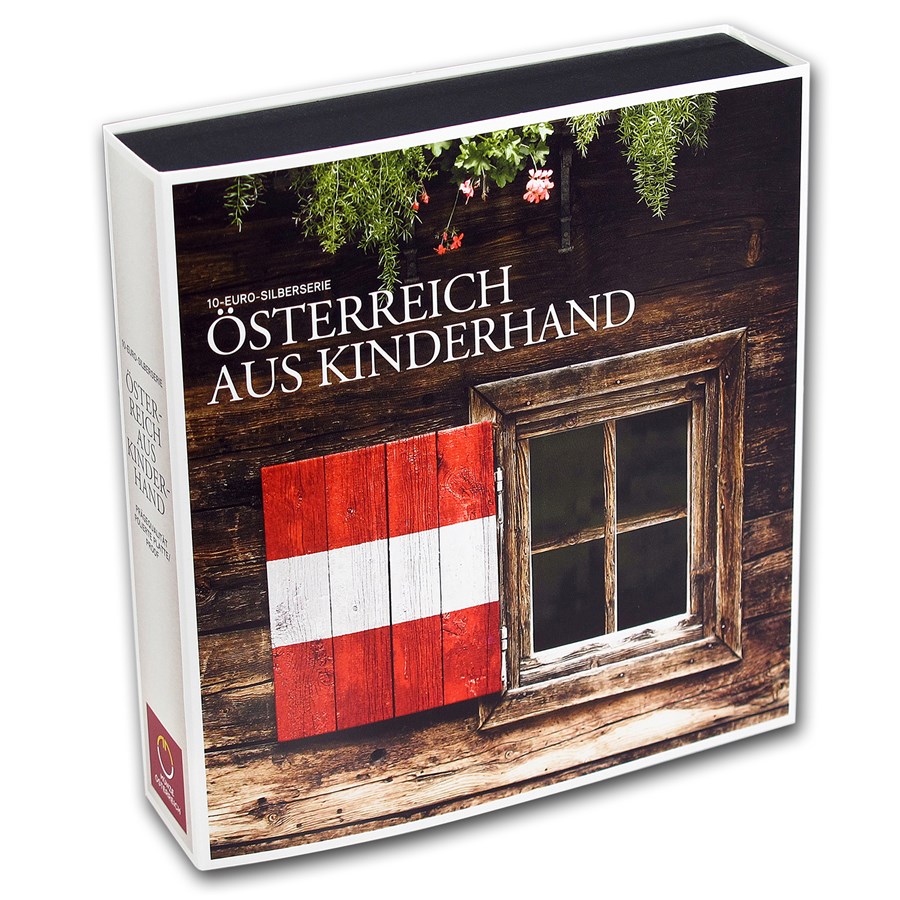 OGP Box - 2012-2016 Austria 9-Coin Silver Piece by Piece Case