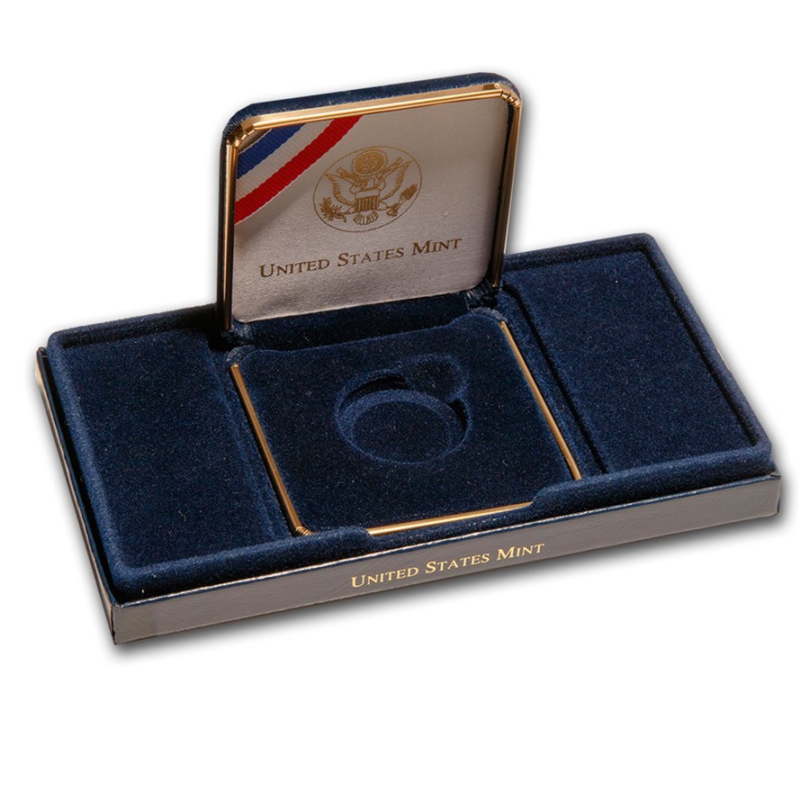 OGP Box & COA -2001-W U.S. Capitol Visitor Center $5 Gold BU