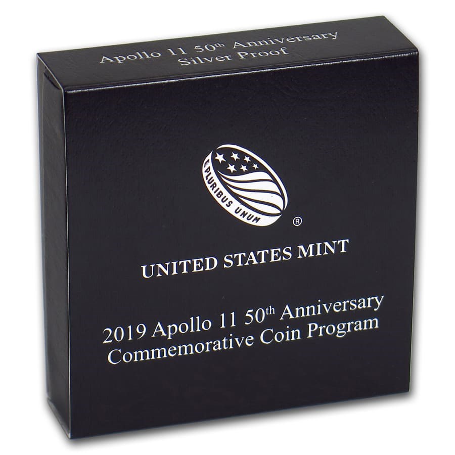 OGP Box & COA - 2019-P Apollo 11 50th Anniversary $1 Silver Proof