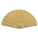 Palau 1/2 gram Gold $1 Asian Fan Shaped Coin