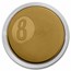 Palau 1/2 gram Gold $1 Billiards Eight Ball Shaped Coin