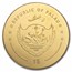 Palau 1/2 gram Gold $1 Dartboard Shaped Coin