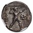 Pamphylia Aspendus AR Stater Wrestlers (380-325 BC) Ch VF NGC