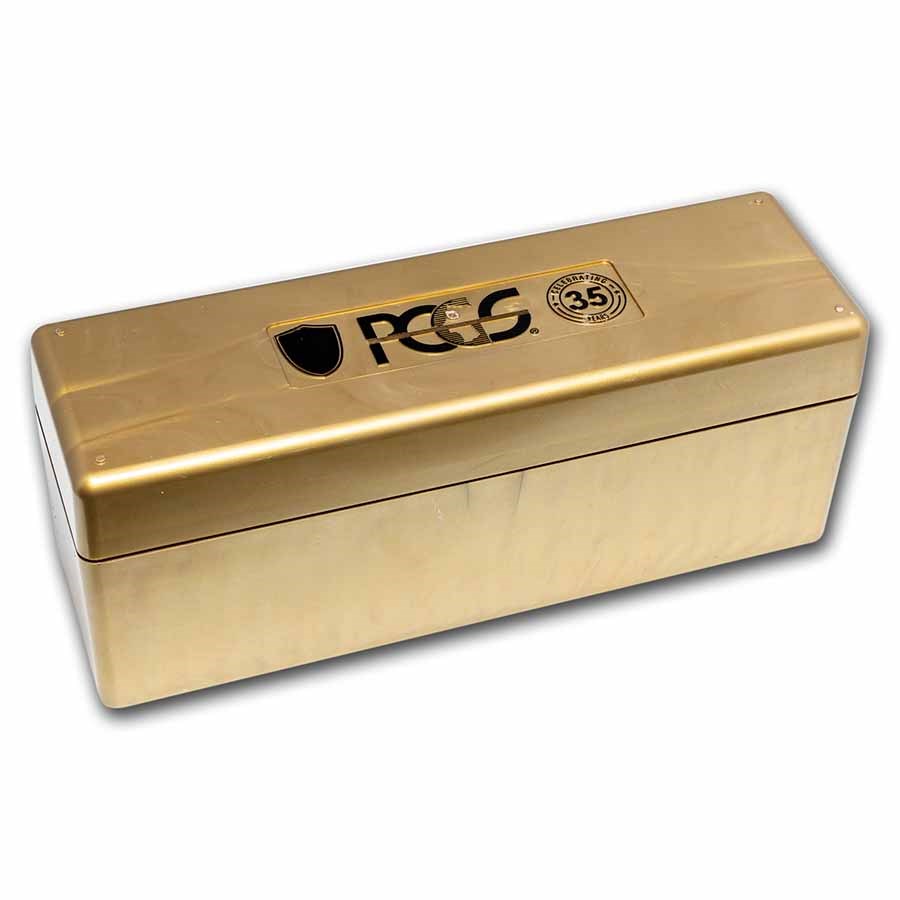 PCGS 20 Slab Storage Boxes- Gold Finish 35th Anniversary Edition