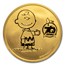 Peanuts® 70th Anniversary with Charlie Brown 1 oz Gold Round