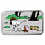 Peanuts® Beagle Scout Camping Adventure 1 oz Colorized Silver Bar