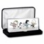 Peanuts® Characters Ice Skating "All Decked Out" 4 oz Silver Bar