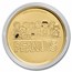 Peanuts® Charlie Brown & Snoopy Christmas 1 oz Gold Round