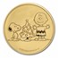 Peanuts® Charlie Brown & Snoopy Christmas 1 oz Gold Round