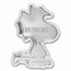 Peanuts® Colorized Woodstock Shaped 1 oz Silver