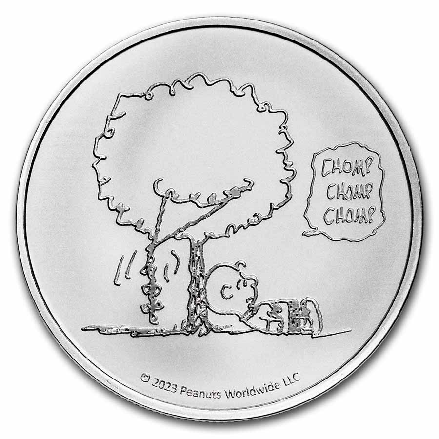 Peanuts® Kite-Eating Tree 1 oz Silver Round