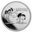 Peanuts® Lucy Pulls the Football 1 oz Silver Proof