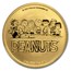 Peanuts® Snoopy and Charlie Brown Valentine 1 oz Gold Round